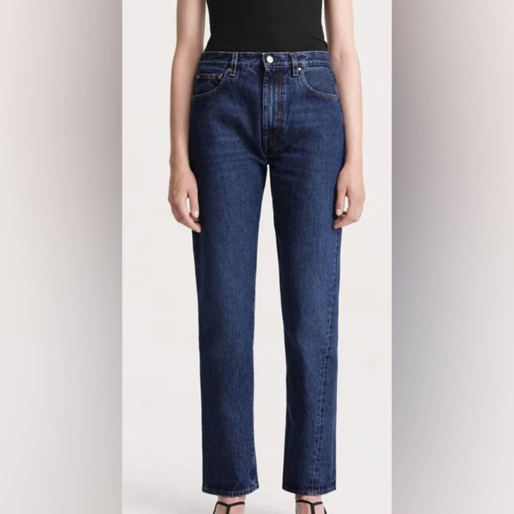 Toteme Twisted Seam Denim Dark Blue Wash Size 25